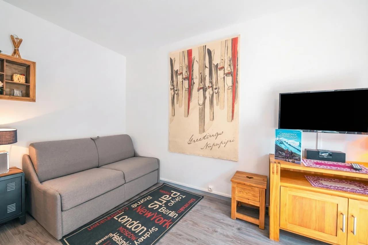 Cham Sud E339 Nahe Aiguille du Midi 1BR Balkon, Foto 4