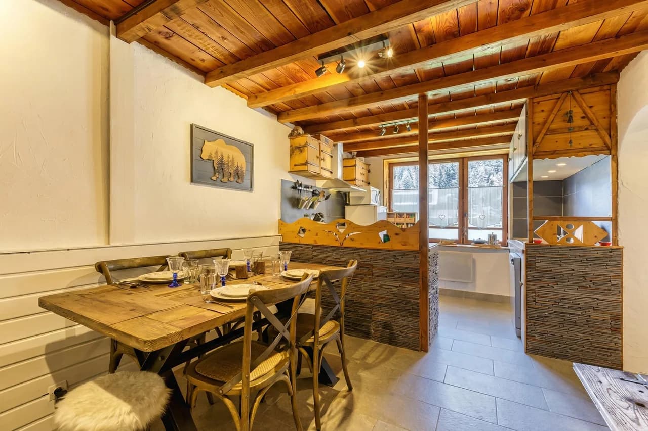 Maisonnette Argentée Cerca de Grands Montets: Jardín + Mont Blanc, foto 3