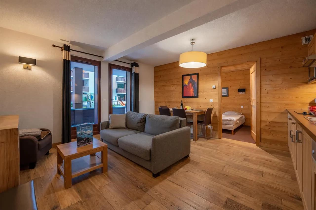l'Ours Bleu B01 Ski-In in Vallorcine | Gemeinschaftspool, Fitnessstudio & Wellness, Foto 3