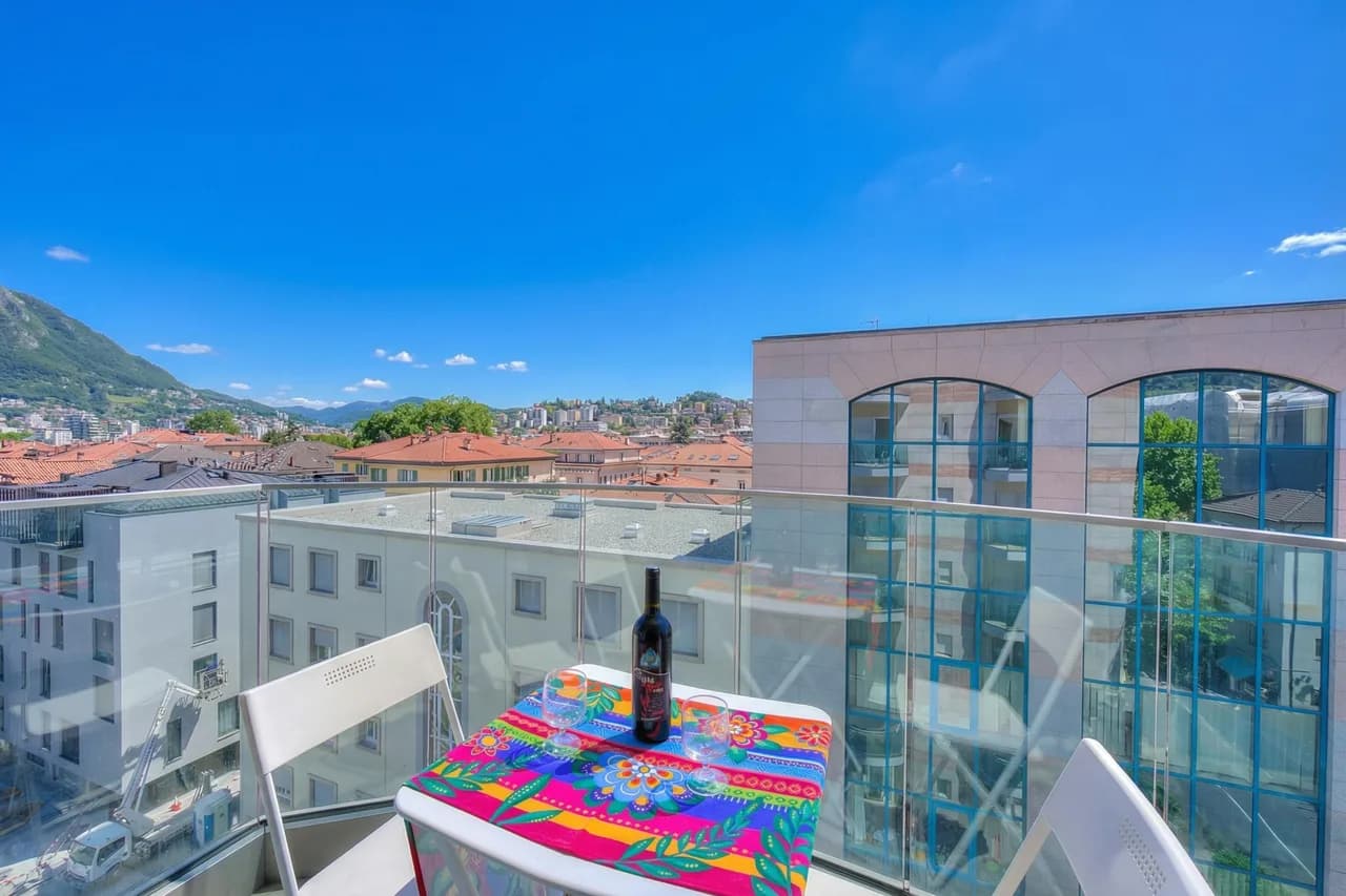 Attico al Parco : Penthouse à Lugano | Balcon, A/C & 2 min du Lac, photo 2