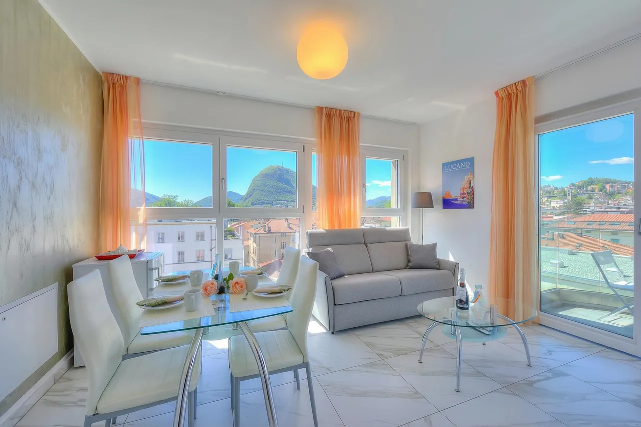 Attico al Parco : Penthouse à Lugano | Balcon, A/C & 2 min du Lac, photo 4