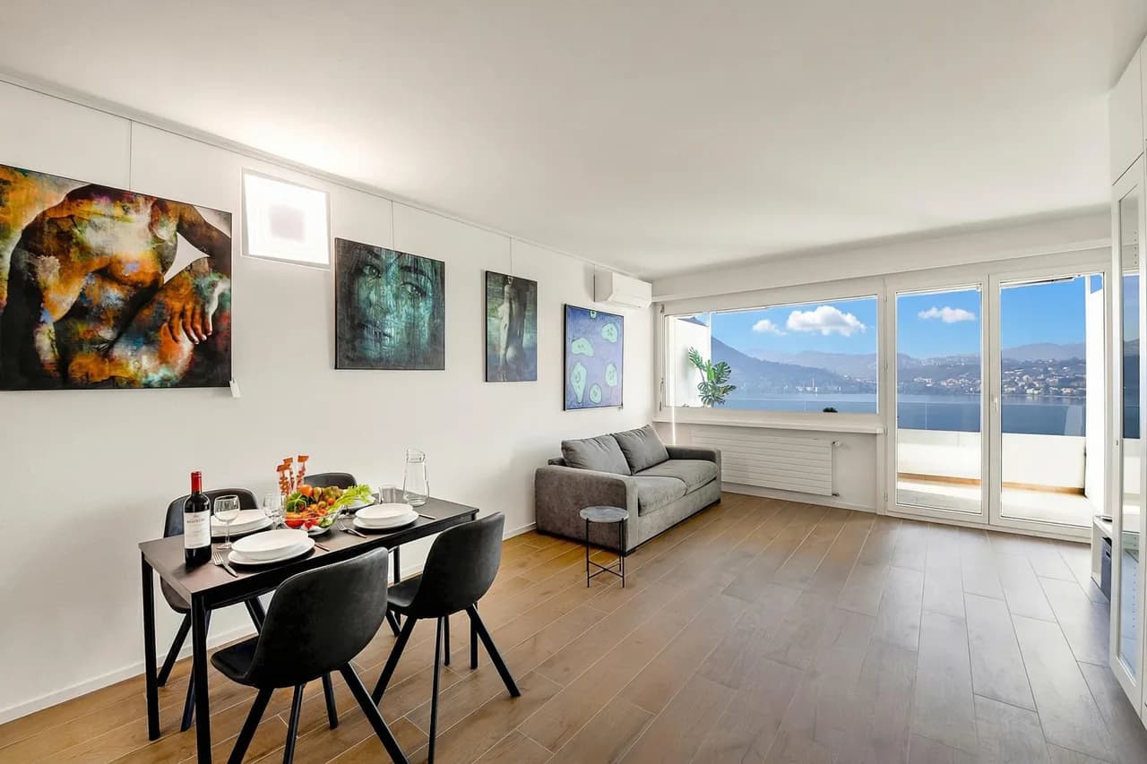 Blick und Kunst | Panoramastudio mit Seeblick, Lugano, Foto 2
