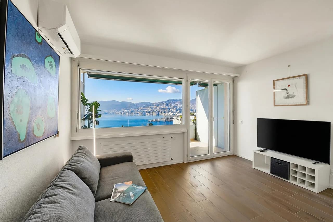 Blick und Kunst | Panoramastudio mit Seeblick, Lugano, Foto 3