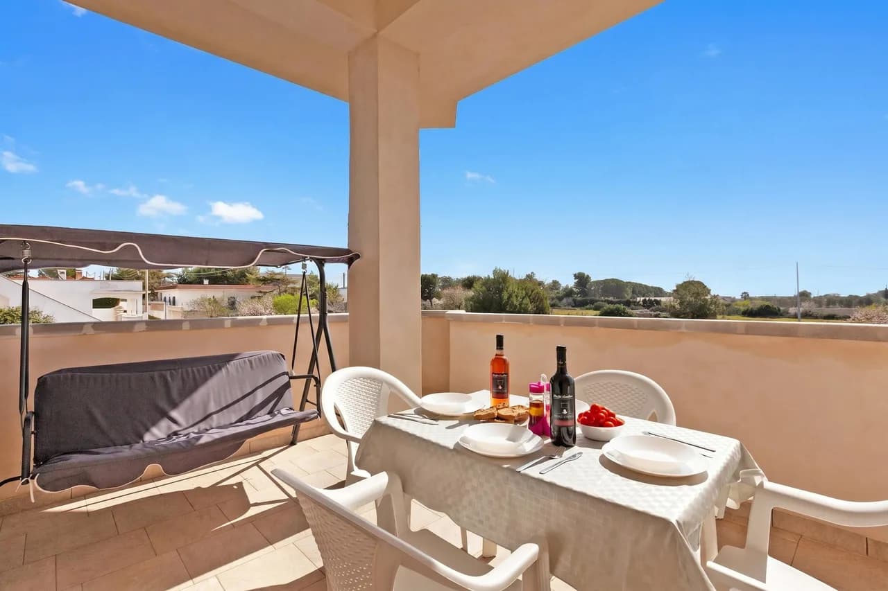 Le Bianche Apt 3 - terrace near the Sea