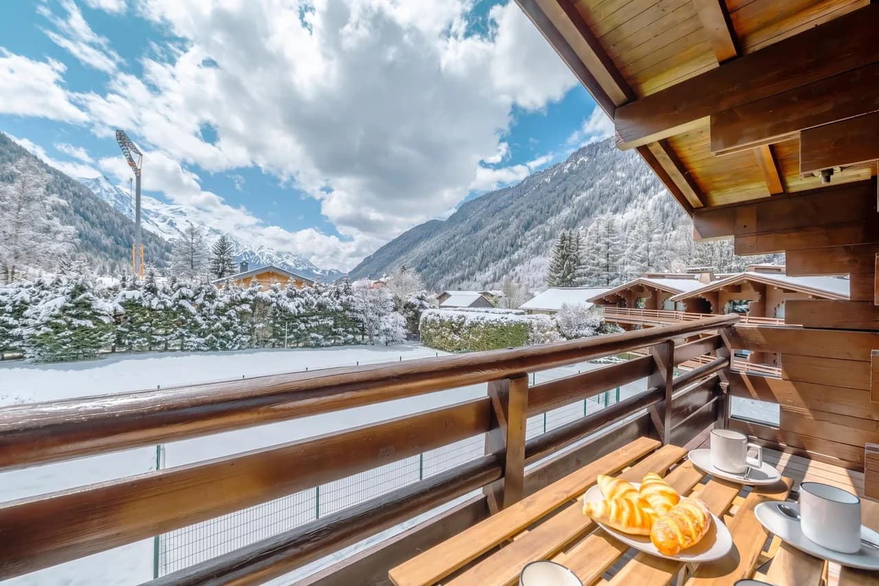 Améthystes B13 Esquí en/Ski Out con Piscina Compartida en Argentière-Chamonix, foto 2