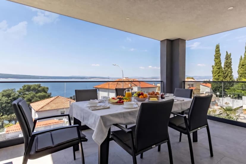 Pool Apartment Sunset With Sea View
