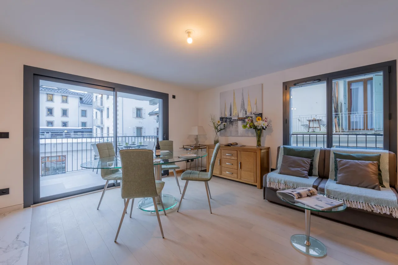 Argentière Zentrum Aufenthalt | Balkon Parken, Foto 3