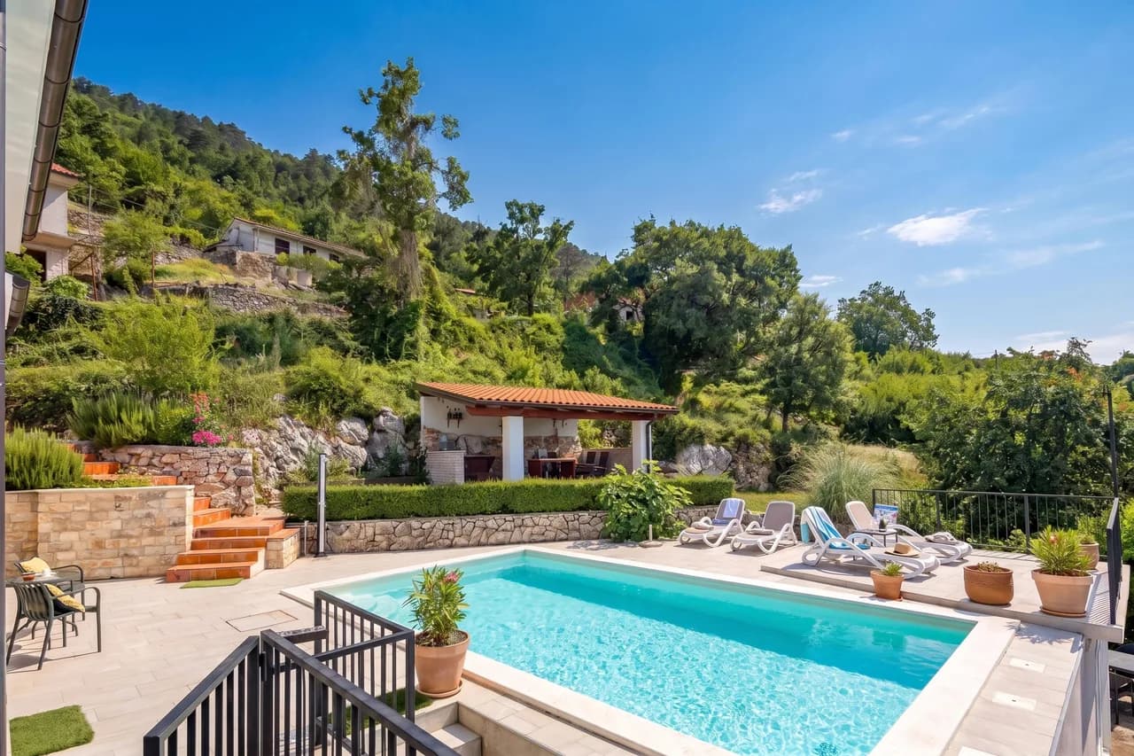 Panoramic Holiday Home Kvarner: Pool & Sea View photo 2