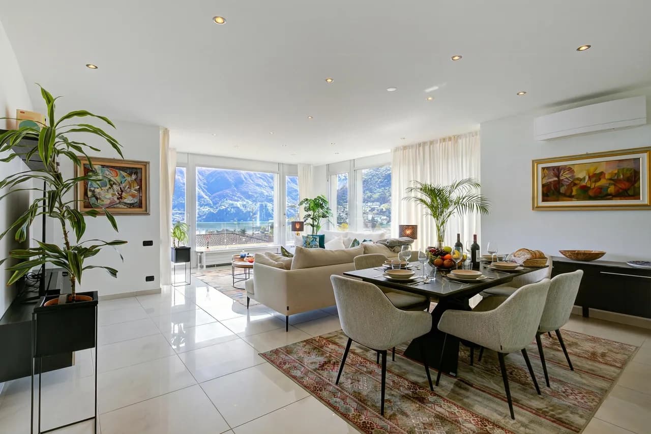 Panoramic Lugano Loft 8min walk to center photo 3