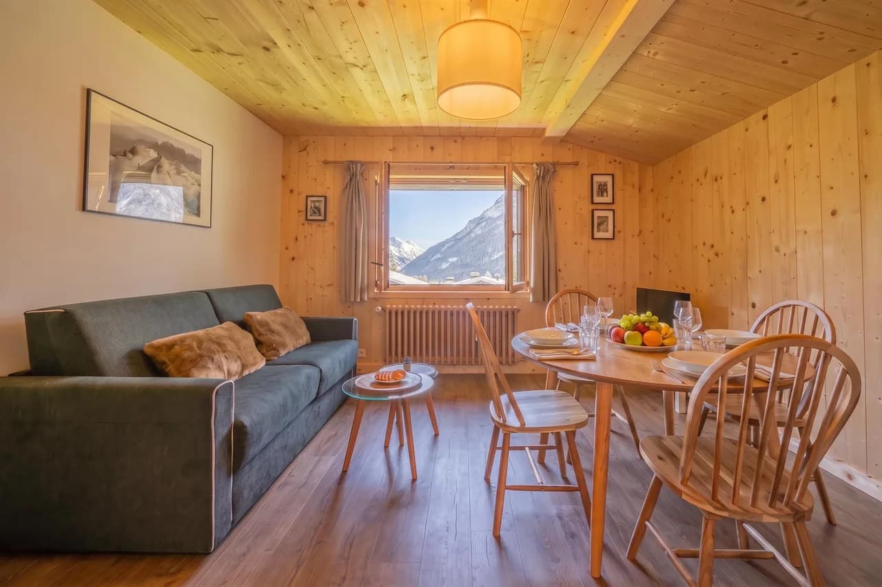 Tapia - Mont Blanc Blick mit Parken, in der Nähe des Charamillon-Lifts | 2BR, Platz für 4, Foto 2