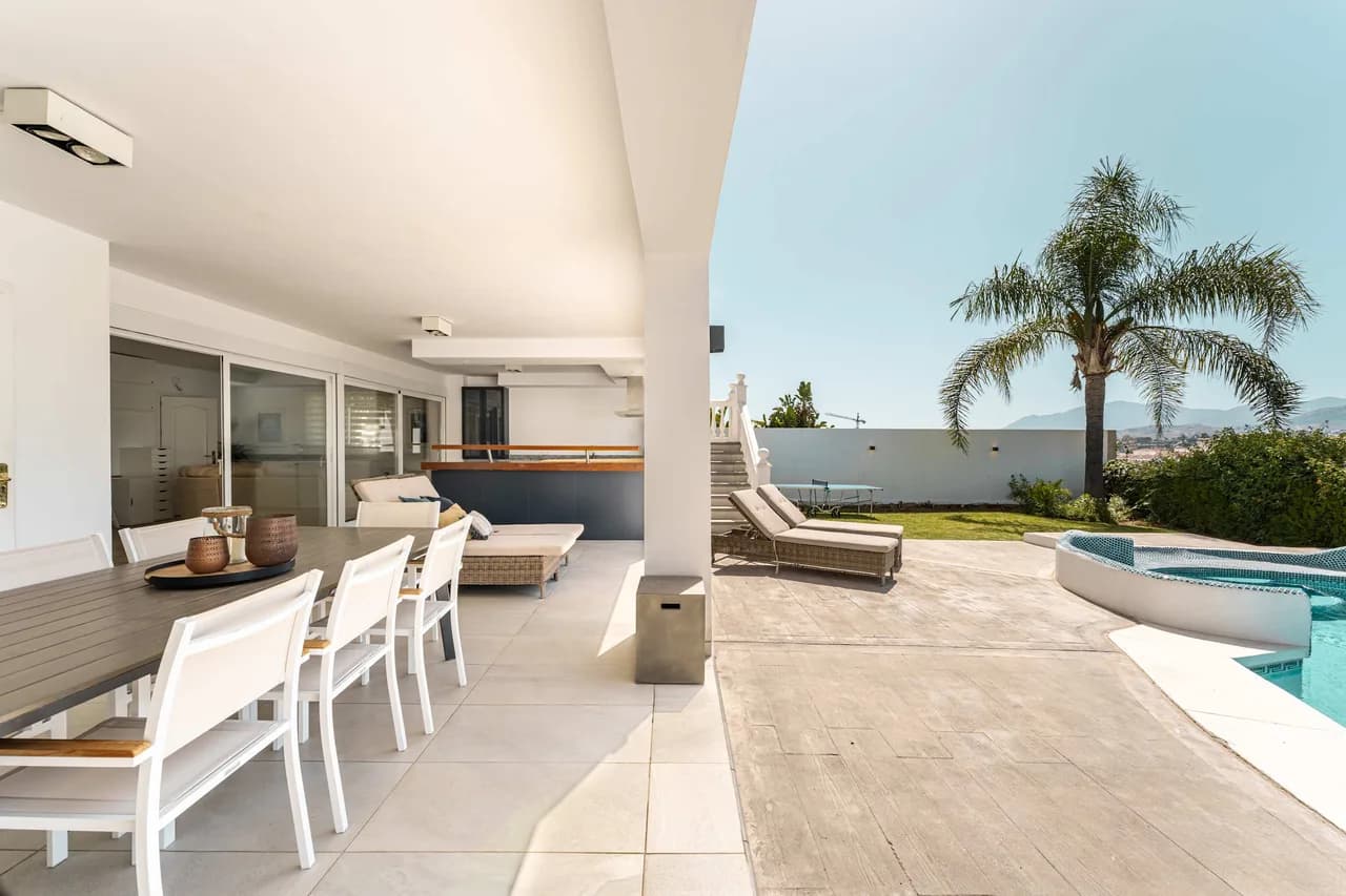 Beheizte Poolvilla mit Sonnenuntergangsblick in Marbella, Foto 5