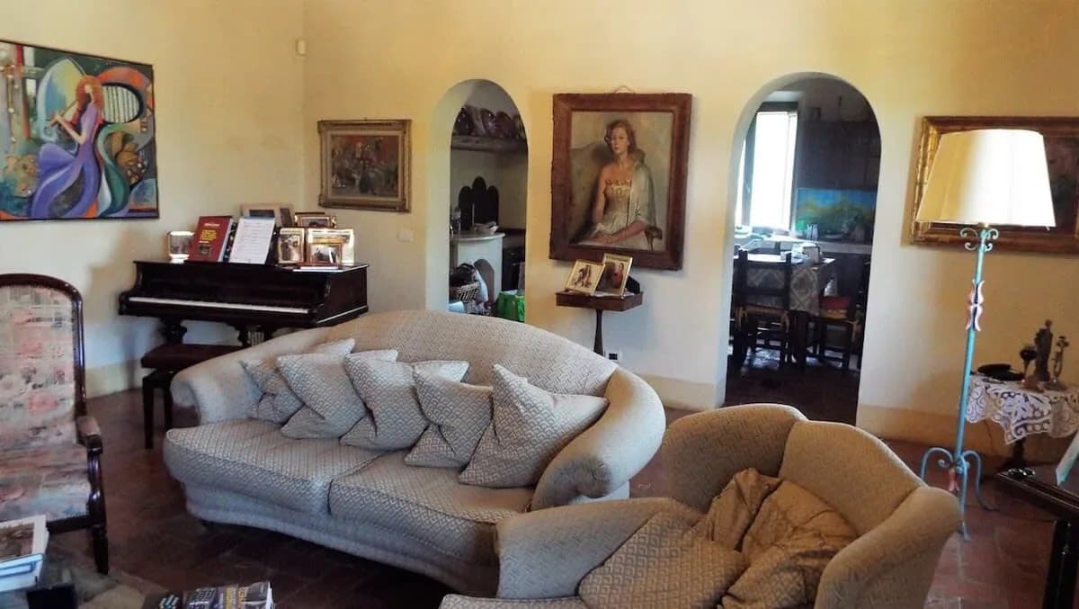 Kunstschätze-Villa direkt an der berühmten Crete Senesi, Foto 4