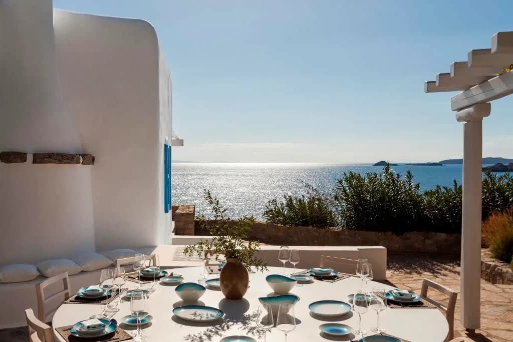 Luxusvilla in Mykonos mit Meerblick