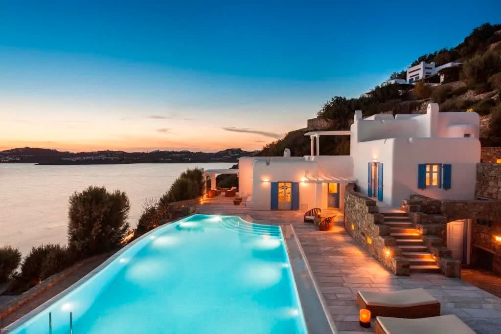 Luxusvilla in Mykonos mit Meerblick, Foto 2