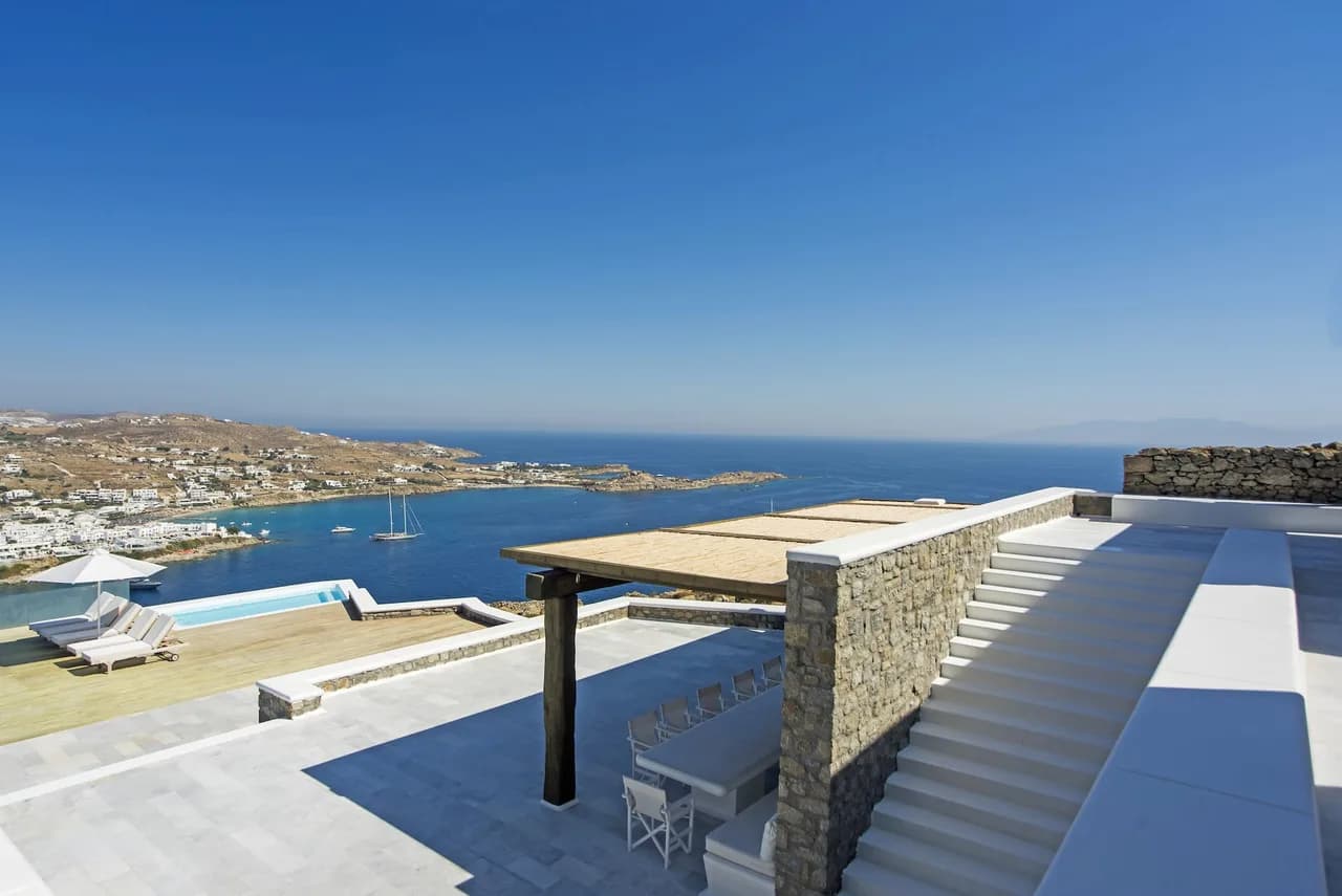 Summer Sanctuary Villa above the Psarou Beach photo 4