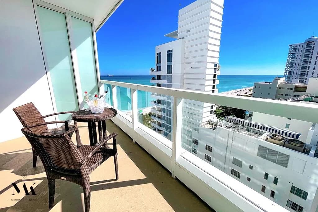 Fontainebleau Resort | Balcony w/ Bay + Ocean View photo 2