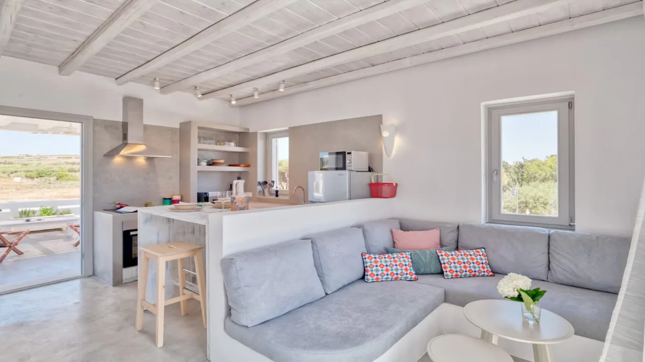 Villa Privée et Tranquille Avec Intérieurs Cycladiques Modernes, photo 2
