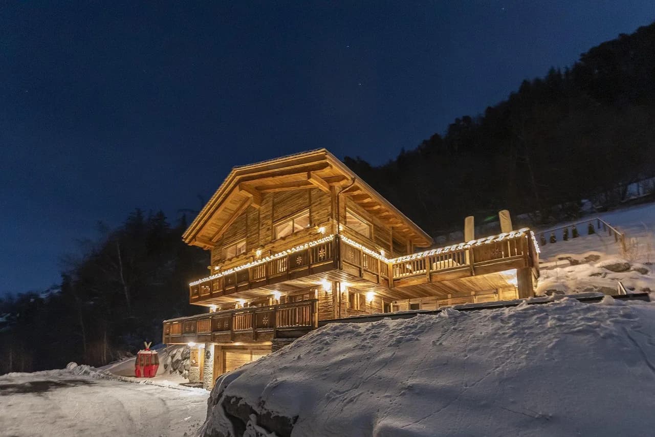 La Tzoumaz Chalet mit privatem Spa und Pool, Foto 2