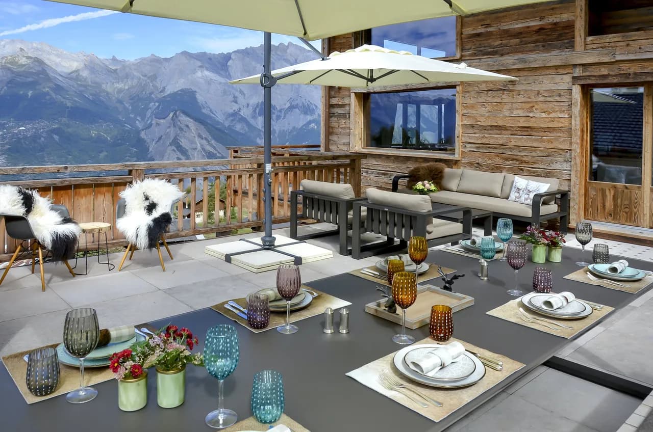 La Tzoumaz Chalet mit privatem Spa und Pool, Foto 3