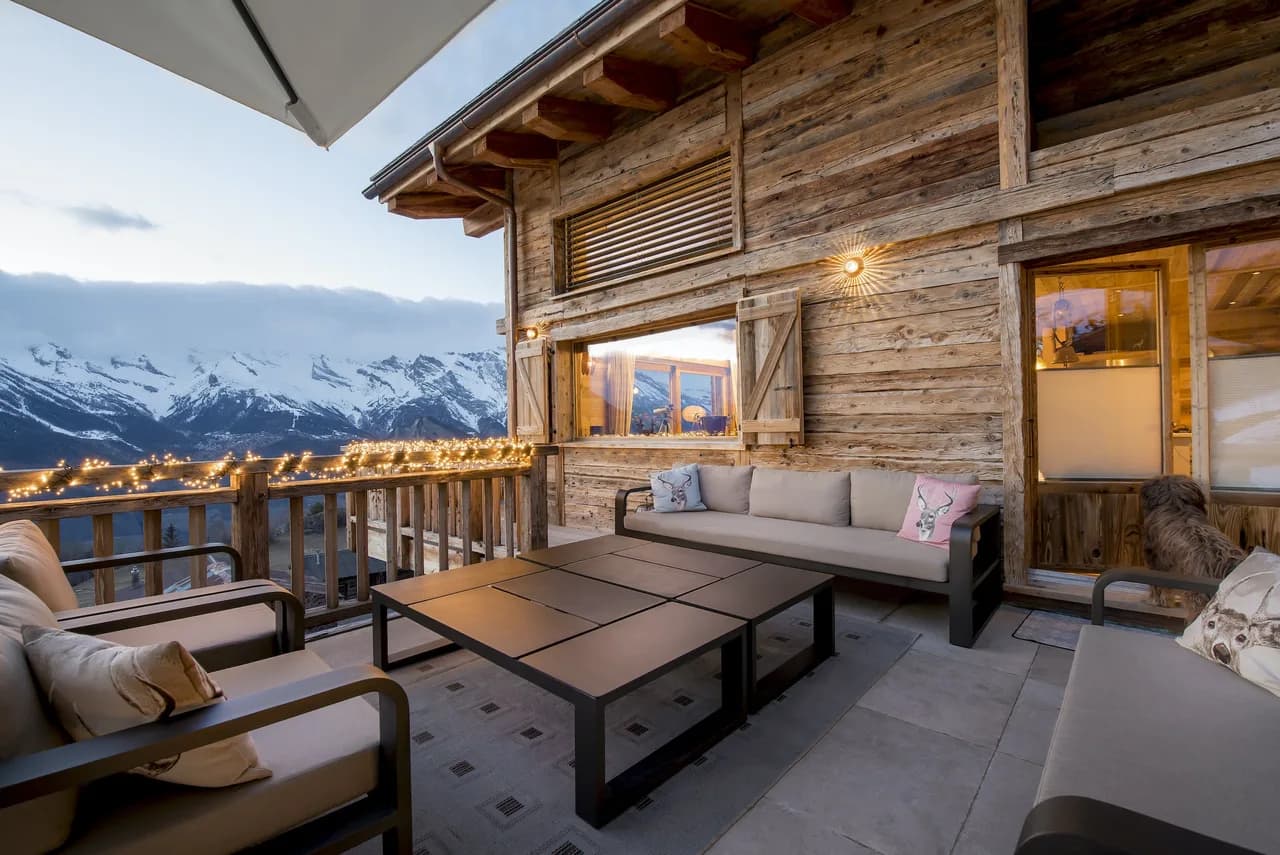 La Tzoumaz Chalet mit privatem Spa und Pool, Foto 4