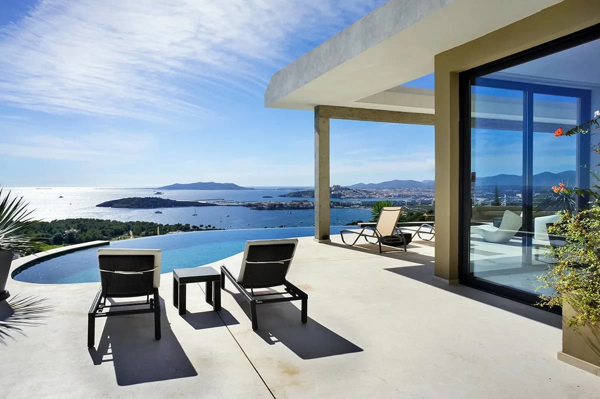 Hermosa Villa Contemporánea Con Vistas Panorámicas a Ibiza