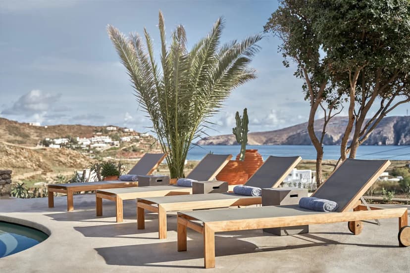 Minimalistic design with unobstructed views of the stunning Panormos Beach