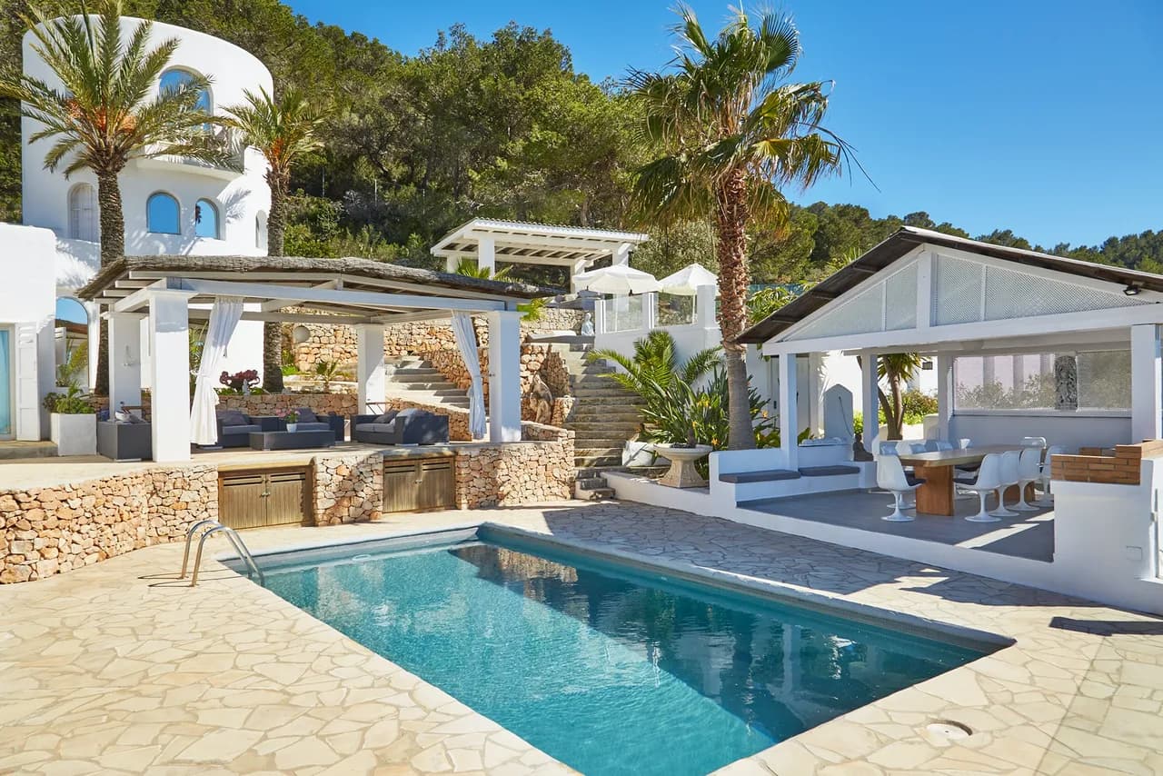 Hermosa villa en la costa oeste de Ibiza con fantásticas vistas al mar a Es Vedra, foto 3