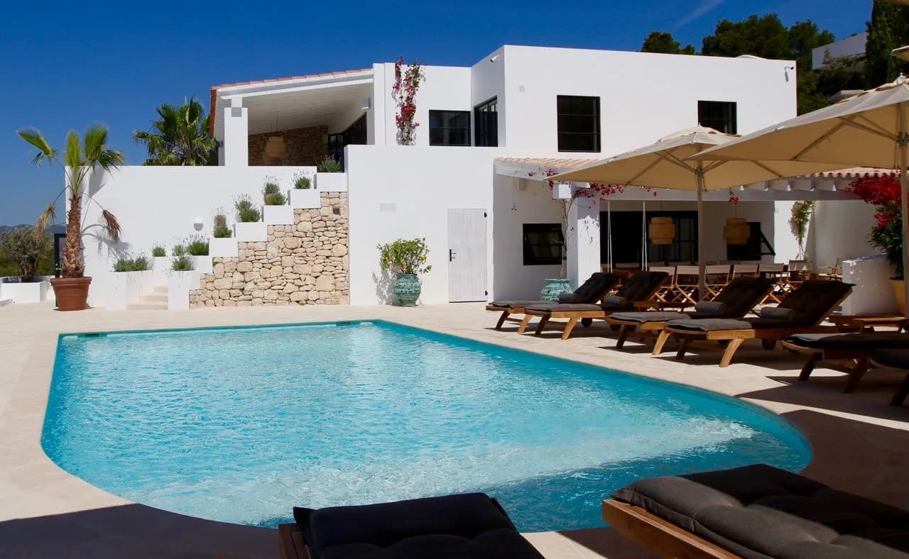 Estilosa villa ibicenca, hermosas vistas al mar, cerca de la ciudad de Ibiza, foto 2