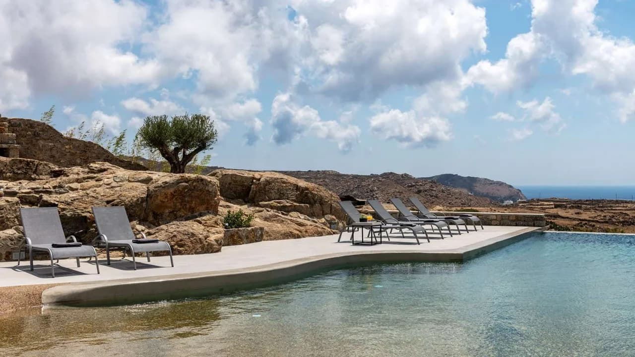 Luxuriöse Villa auf den Hügeln von Mykonos mit göttlichem Blick, Foto 3