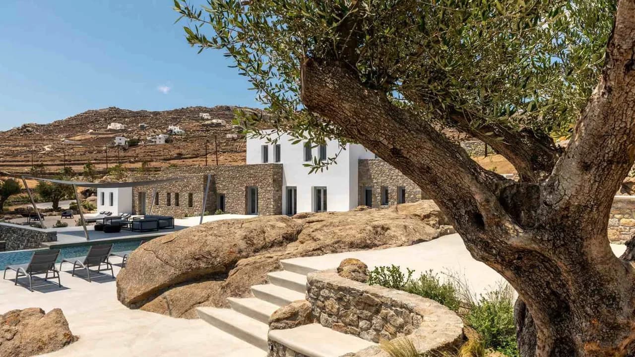 Luxuriöse Villa auf den Hügeln von Mykonos mit göttlichem Blick, Foto 5