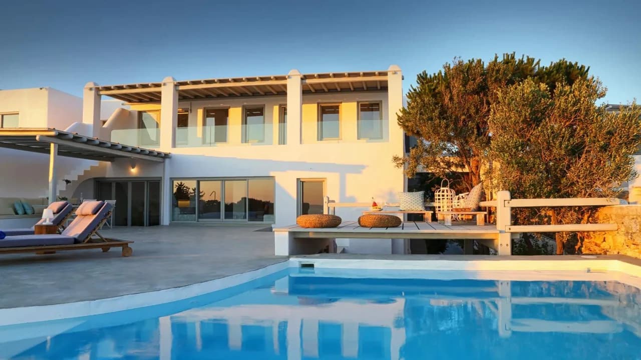 Deluxe Mykonos Villa mit Postkarten-ähnlichen Sonnenuntergangsblicken, Foto 2