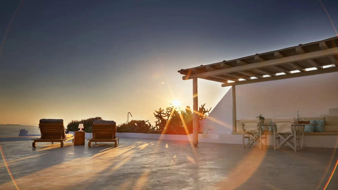 Deluxe Mykonos Villa mit Postkarten-ähnlichen Sonnenuntergangsblicken, Foto 5