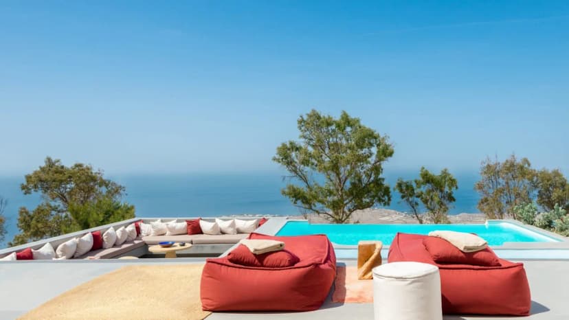 Santorini Stylish Modern Living Blended With Nature