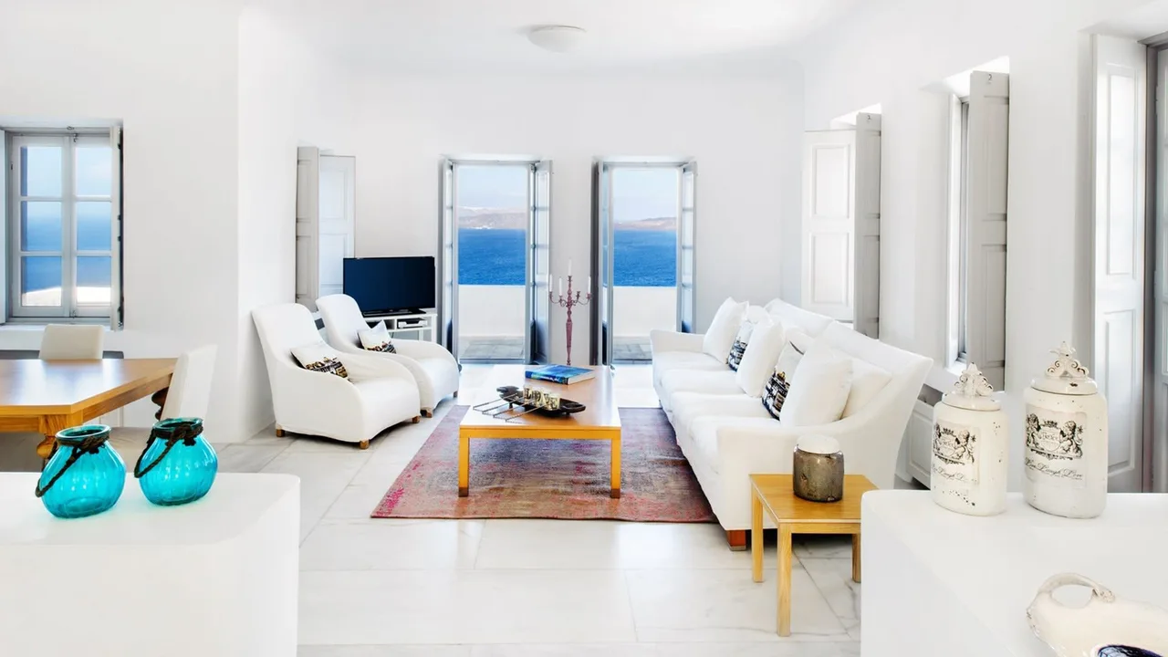Elegante Villa con Espléndido Atardecer en Santorini, foto 3