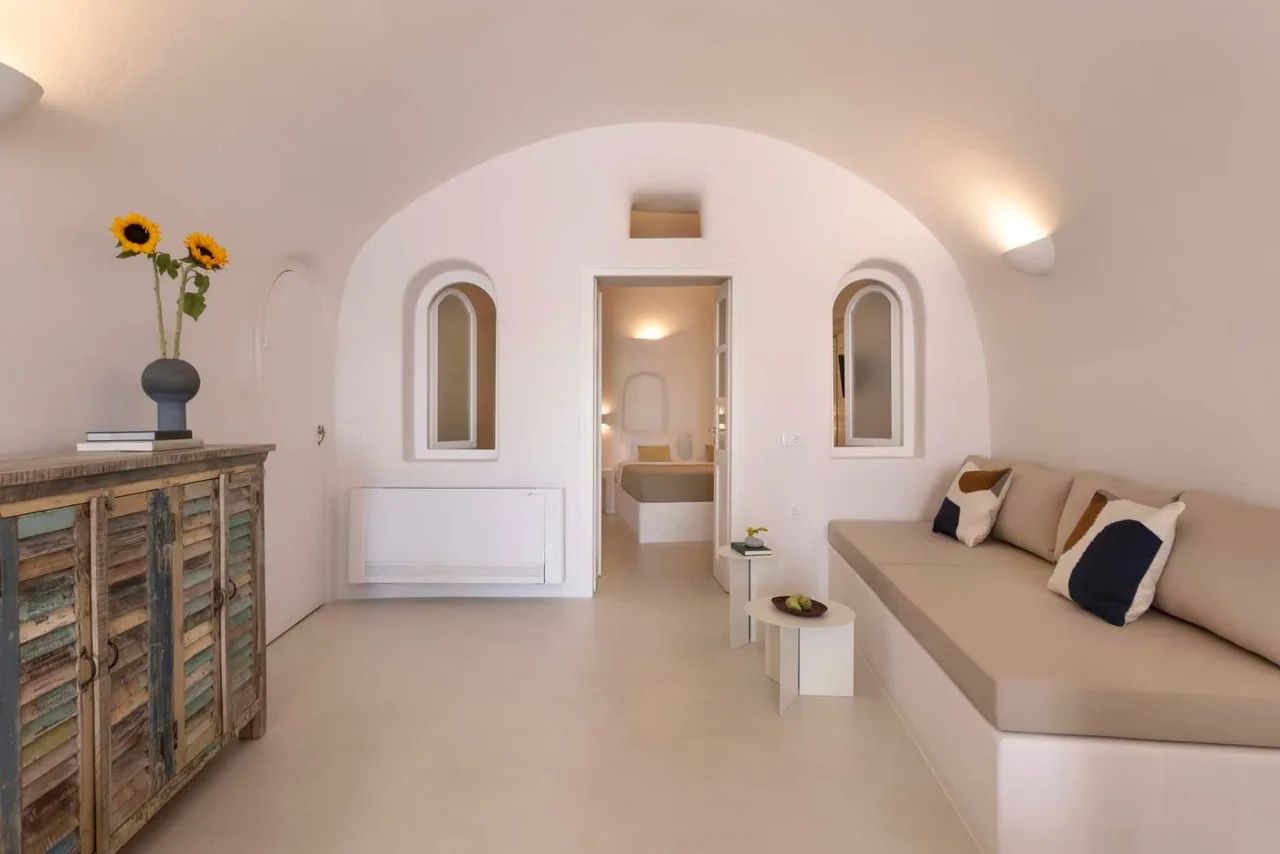 Casa cueva en Santorini con vistas directas al volcán, foto 2