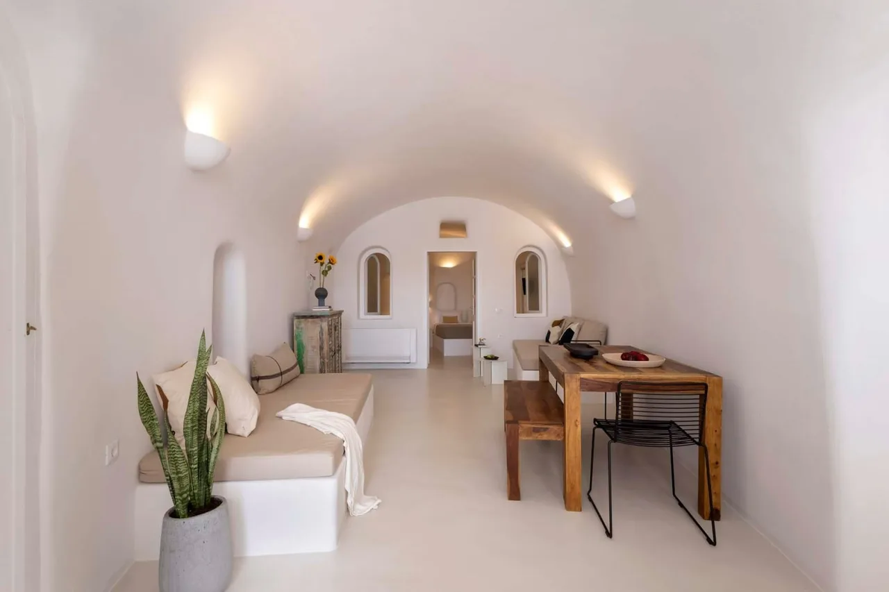 Casa cueva en Santorini con vistas directas al volcán, foto 4