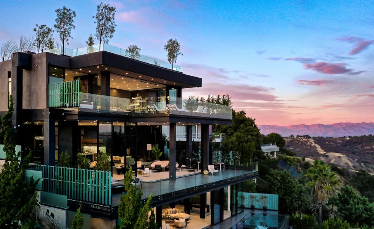 Elegante moderne Rückzug in Bel Air
