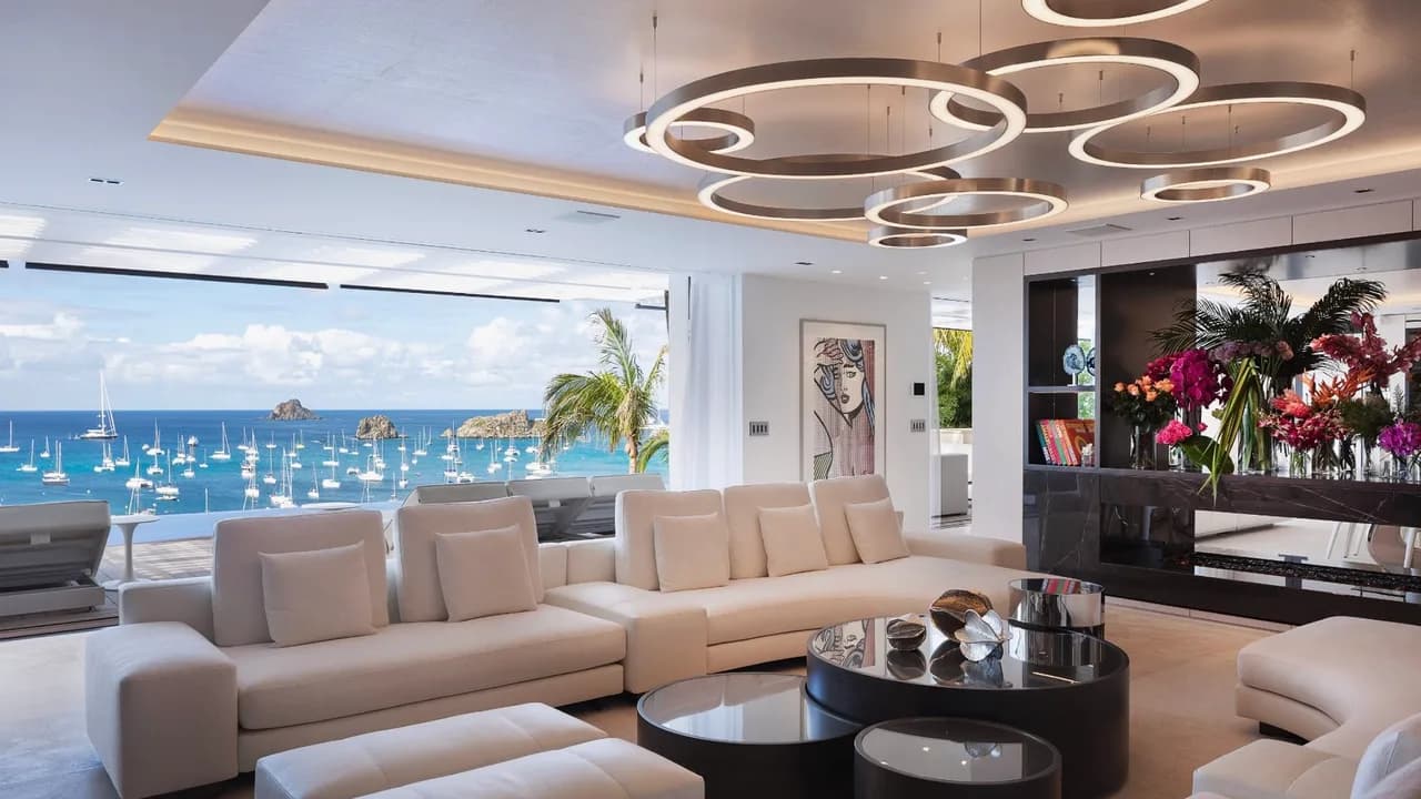 Luxuriöse Villa am Meer in Gustavia, Foto 2