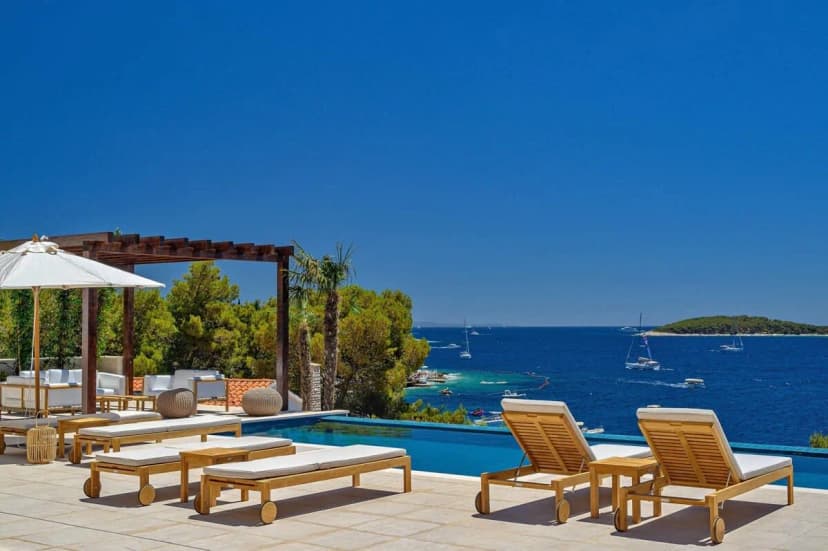 Mediterranean-style villa with infinity pool
