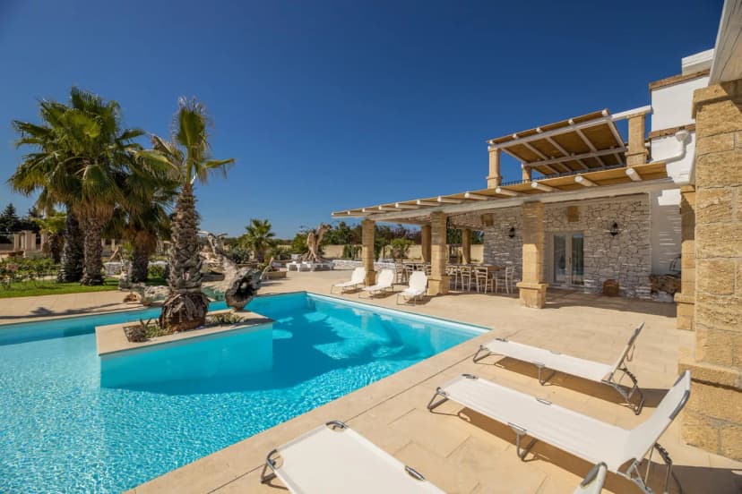 Stone Villa With Modern Architecure
