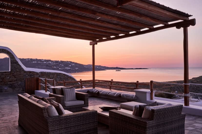 Cycladic style stunning villa complex