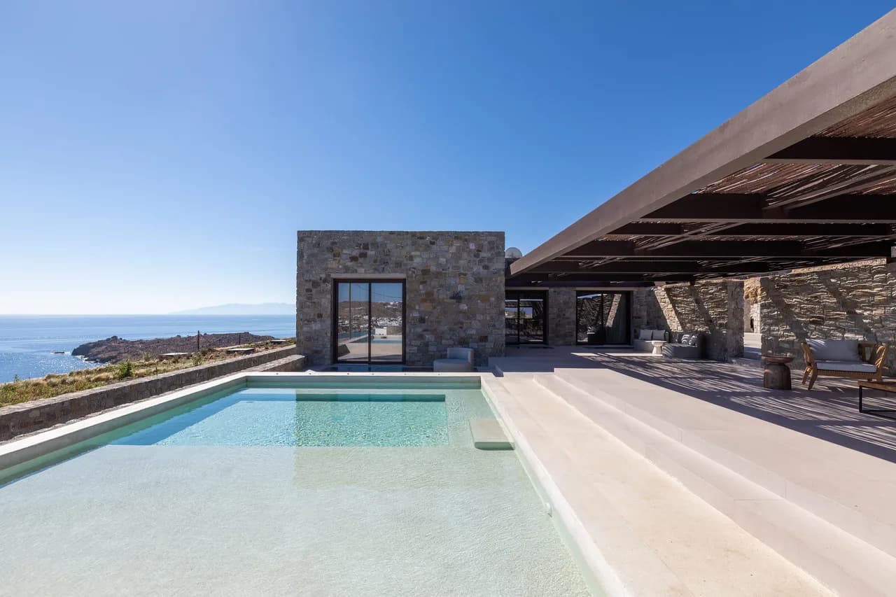 Atemberaubende Mykonische Villa mit zwei Infinity-Pools, Foto 4