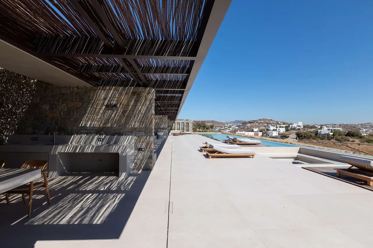 Atemberaubende Mykonische Villa mit zwei Infinity-Pools, Foto 5
