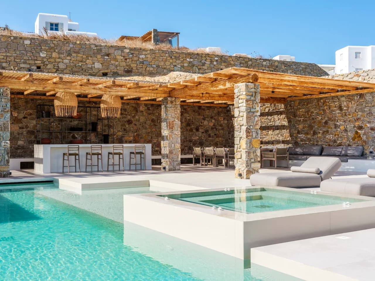 Abgeschiedenes 6-Schlafzimmer-Sanctuary mit Blick auf Mykonos-Stadt, Foto 4