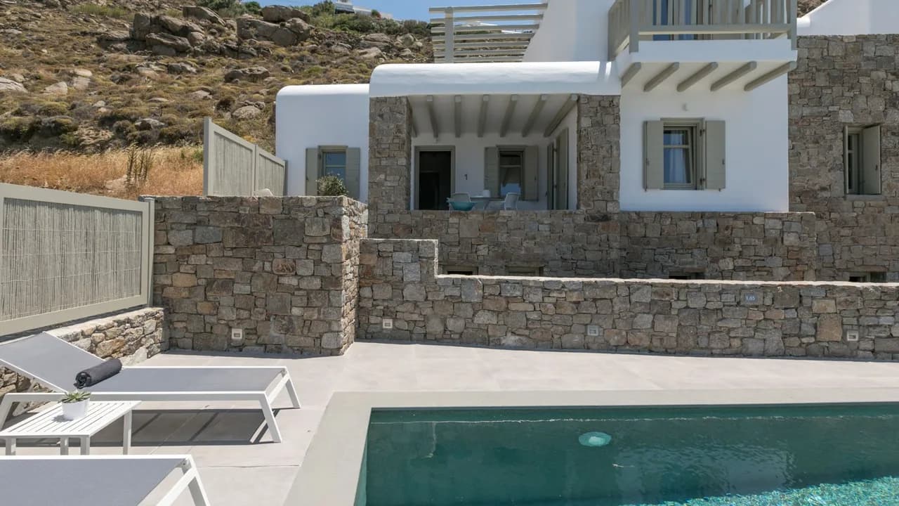 Einzigartige zykladische Villa mit Meer- und Sonnenuntergangsblick, Foto 2