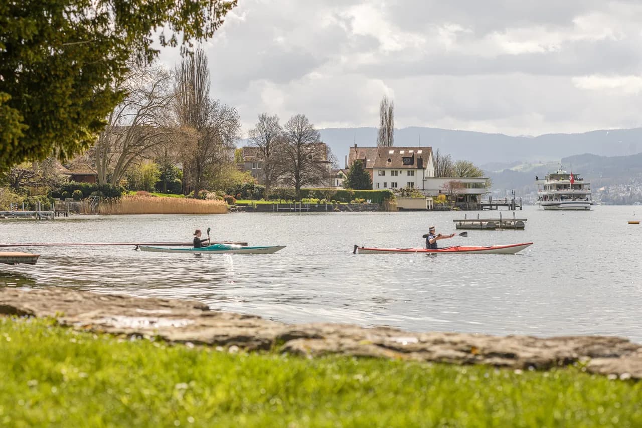 Paraíso a Orillas del Lago con Jardín Privado en Zúrich, foto 5