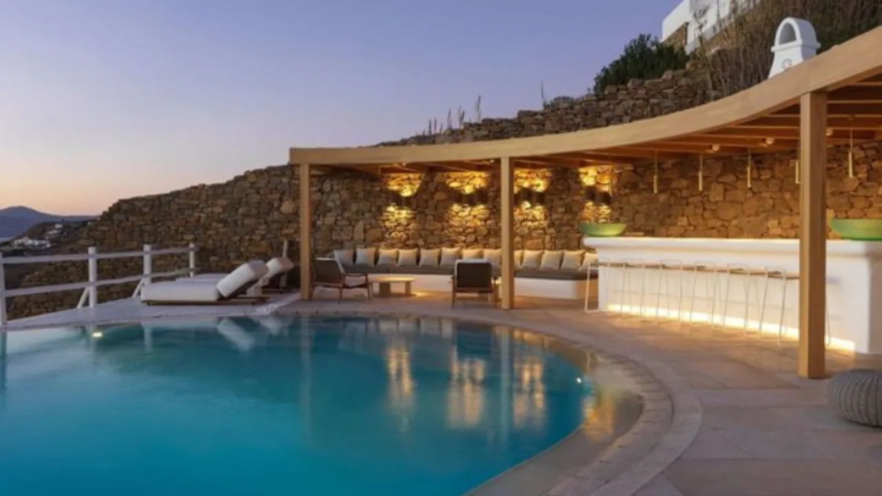 Ultra-Luxus-Villa mit Sonnenuntergangsblick auf Mykonos, Foto 3
