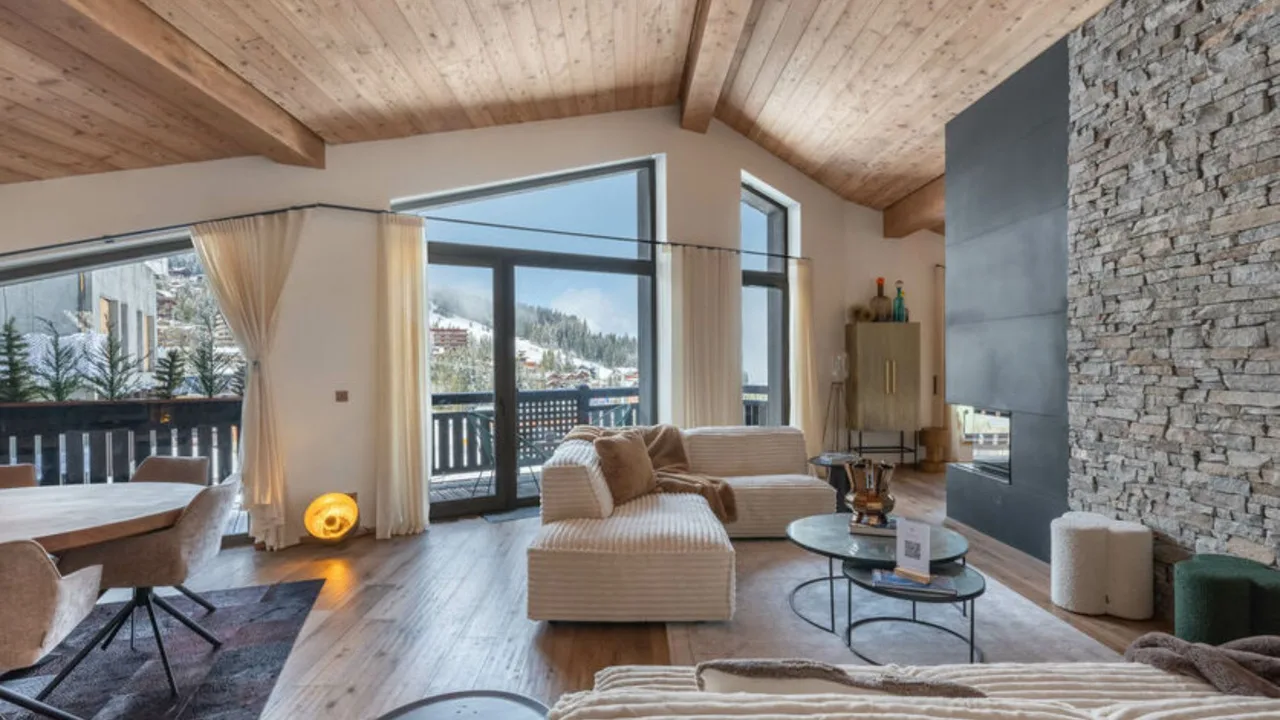 Exclusivo Apartamento en Courchevel con Comodidades de Spa