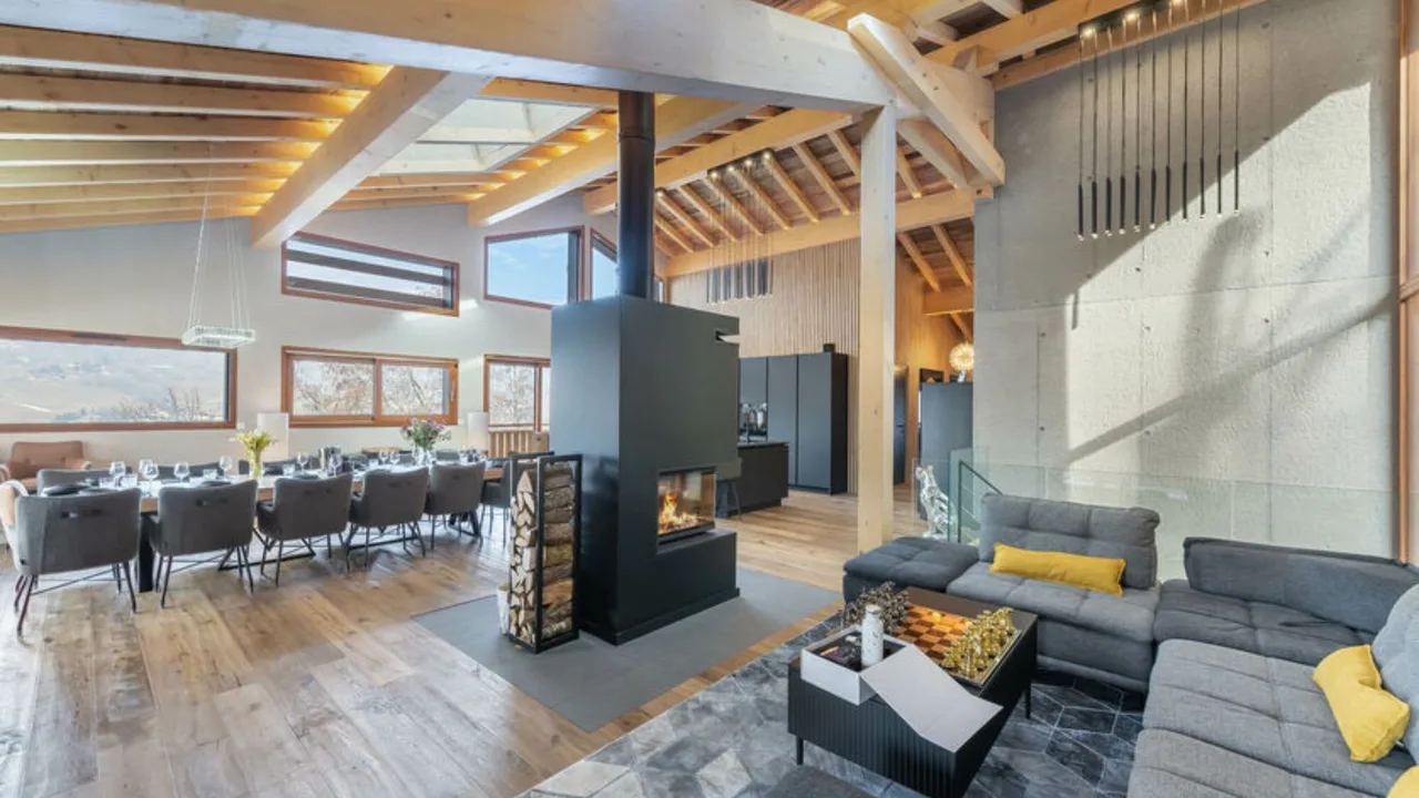 Impresionante chalet cerca del pueblo de Megève con piscina, foto 5