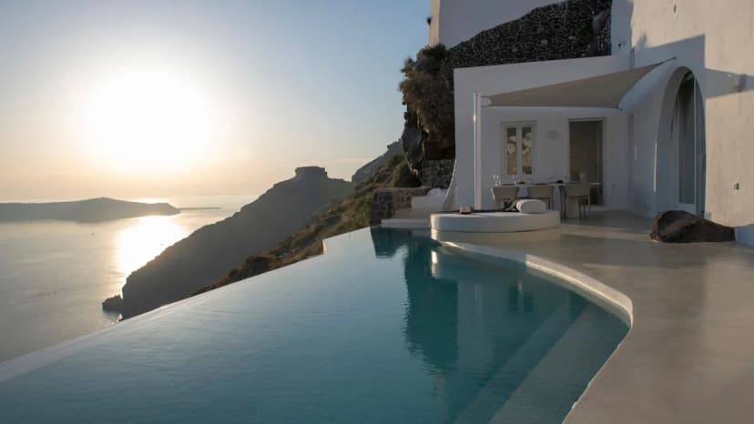 Cliffside Luxury Overlooking Caldera